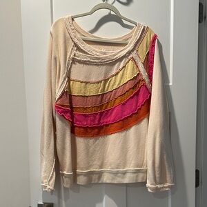Daily Practice off shoulder sweatshirt Large